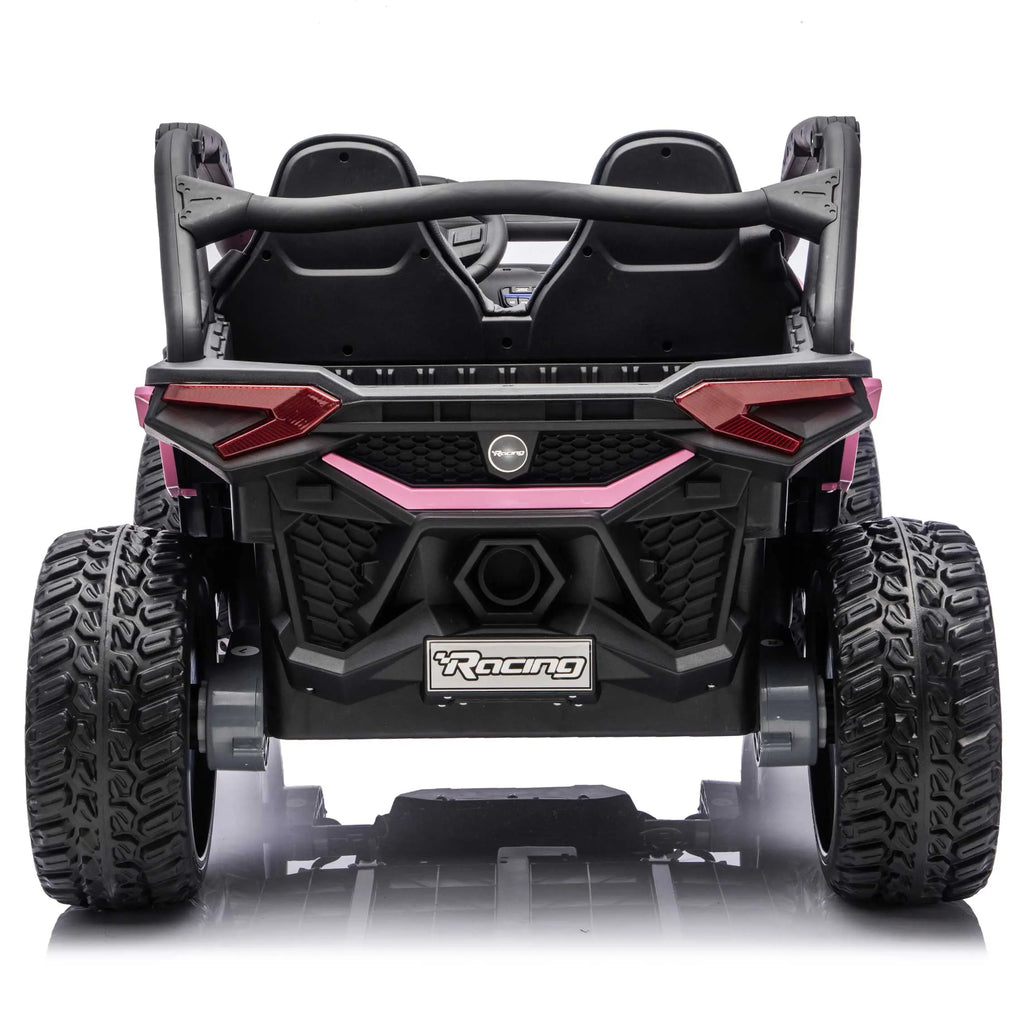 Trail Runner 24V 4WD Kids Ride-On UTV with R/C Parental Remote | Pink