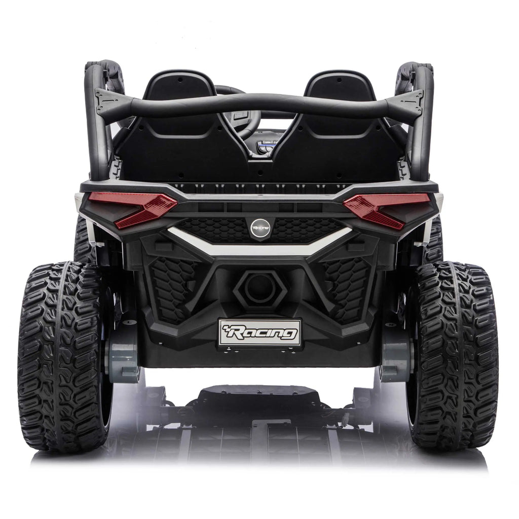 Trail Runner 24V 4WD Kids Ride-On UTV with R/C Parental Remote | White
