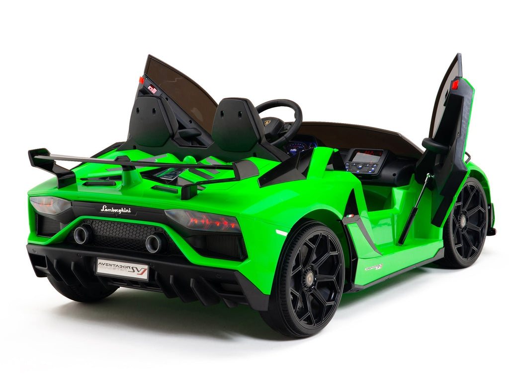 Lamborghini Aventador SVJ Drift Edition 24V Kids Ride-On Car with R/C Parental Remote | Green