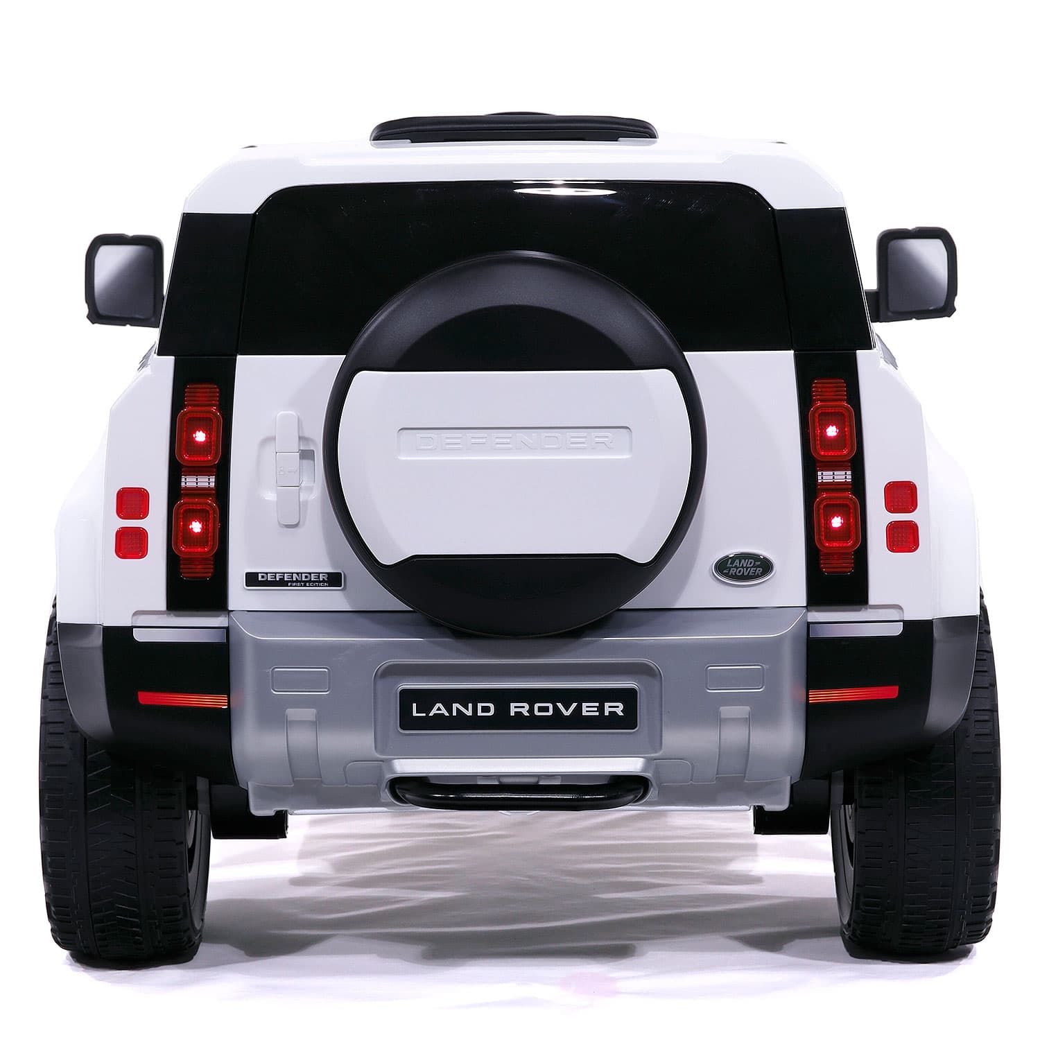 Land Rover Defender 12V Kids Ride-On Car with R/C Parental Remote | White