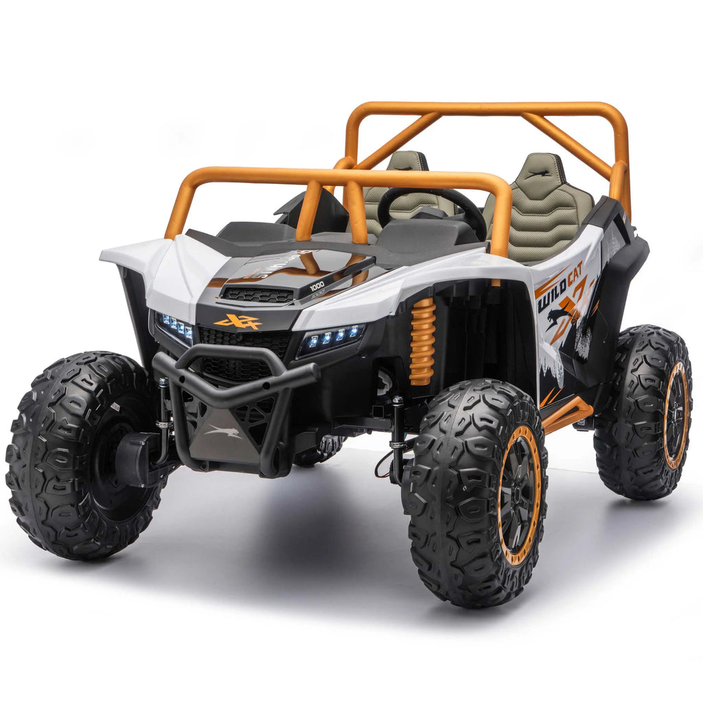 Arctic Cat XL 24V 4WD Kids Ride-On UTV with R/C Parental Remote | White