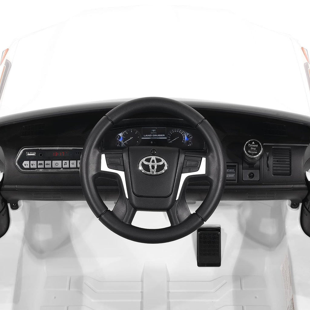 Toyota Land Cruiser 12V Kids Ride-On Car with R/C Parental Remote | Black