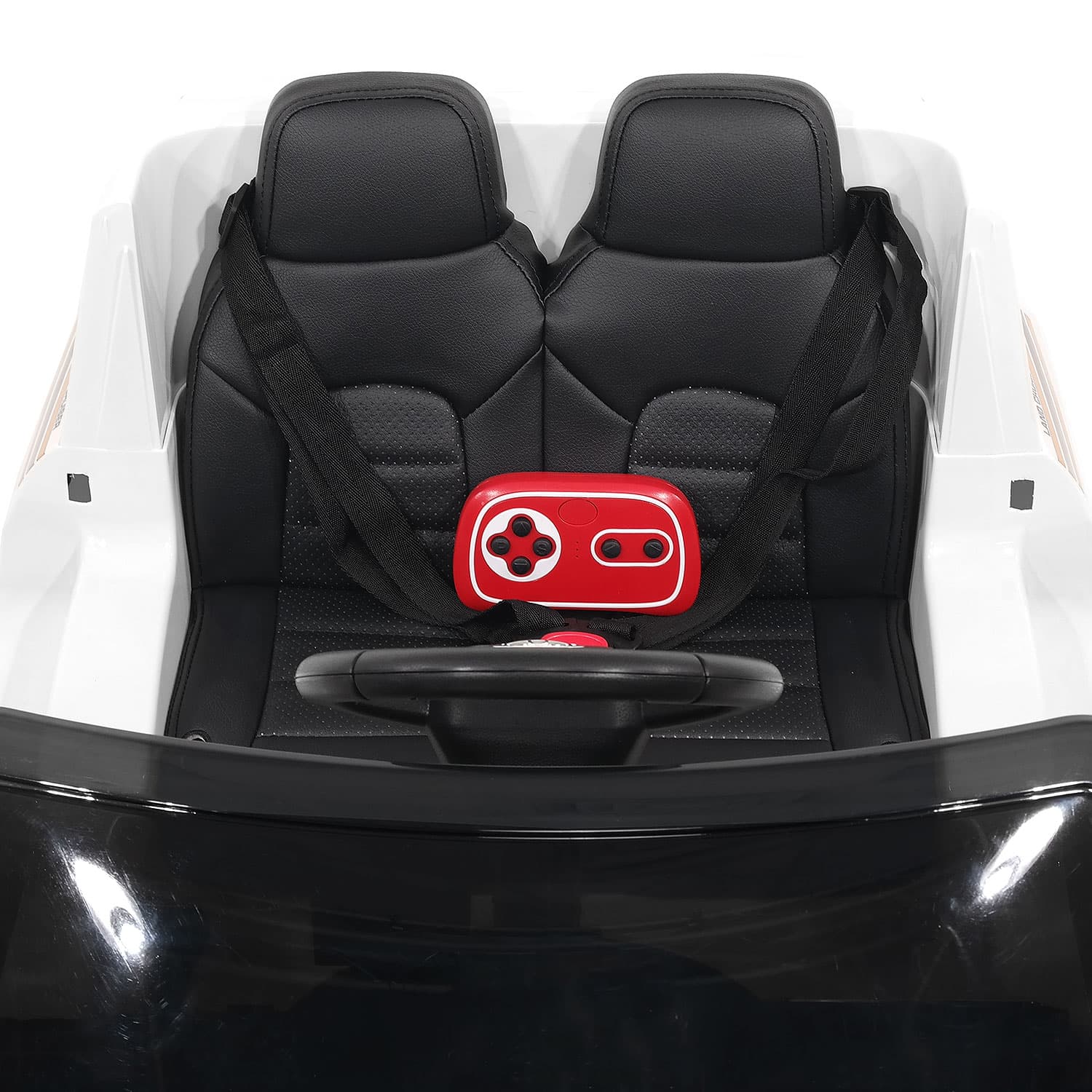 Toyota Land Cruiser 12V Kids Ride-On Car with R/C Parental Remote | White