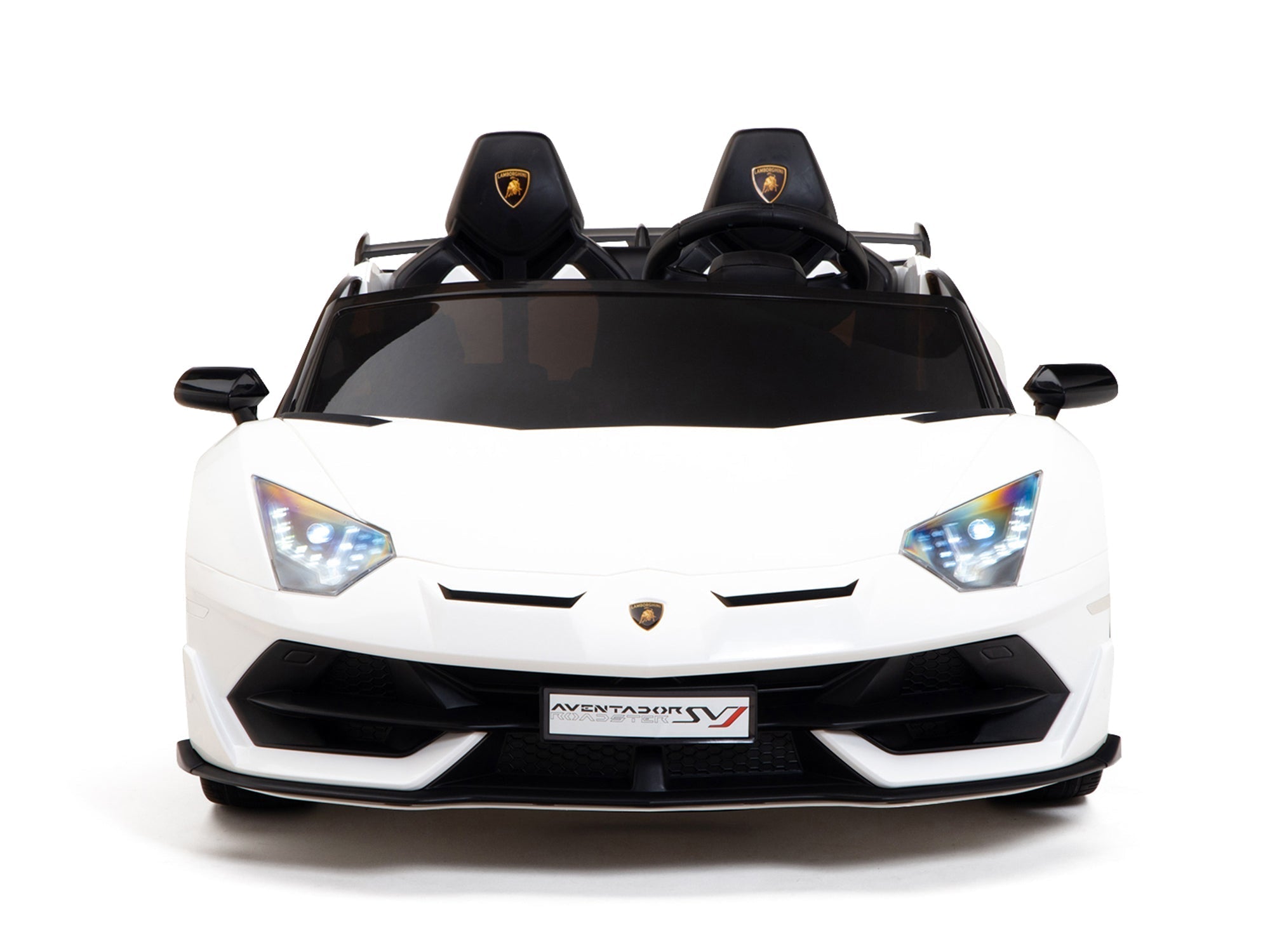 Lamborghini Aventador SVJ Drift Edition 24V Kids Ride-On Car with R/C Parental Remote | White